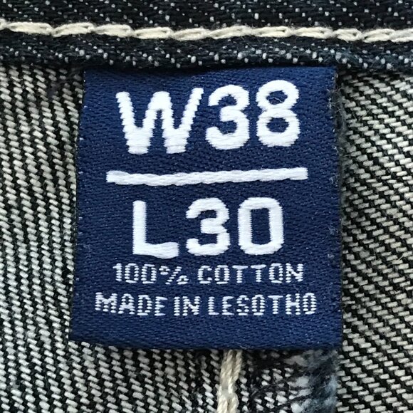 Ecko Unltd 72+ Loose Jeans Men 38 Black High Rise Stretch Skater Grunge 18003 - Picture 4 of 12